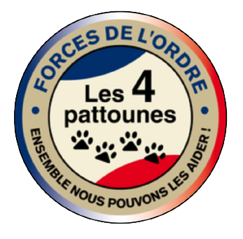 Logo Les 4 pattounes - lutte contre la maltraitance animale